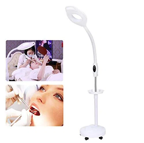 Lente D'Ingrandimento, Lampada Da Terra A Led Con Ingrandimento, Lente D'Ingrandimento Luminosa Per Luce Diurna Lente D'Ingrandimento 16X Con Supporto, Collo Di Cigno Flessibile Regolabile In Altezza