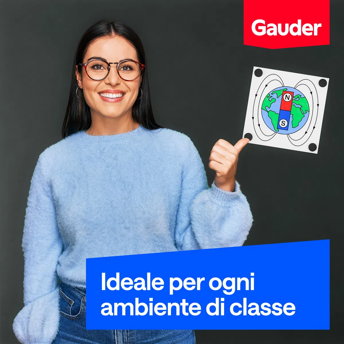 GAUDER Calamite per Lavagna, Frigorifero & Ufficio - Magneti Rotondi Potenti - Magneti Neri per Progetti Creativi e Uso Quotidiano (90 pezzi - 22 x 5 mm)