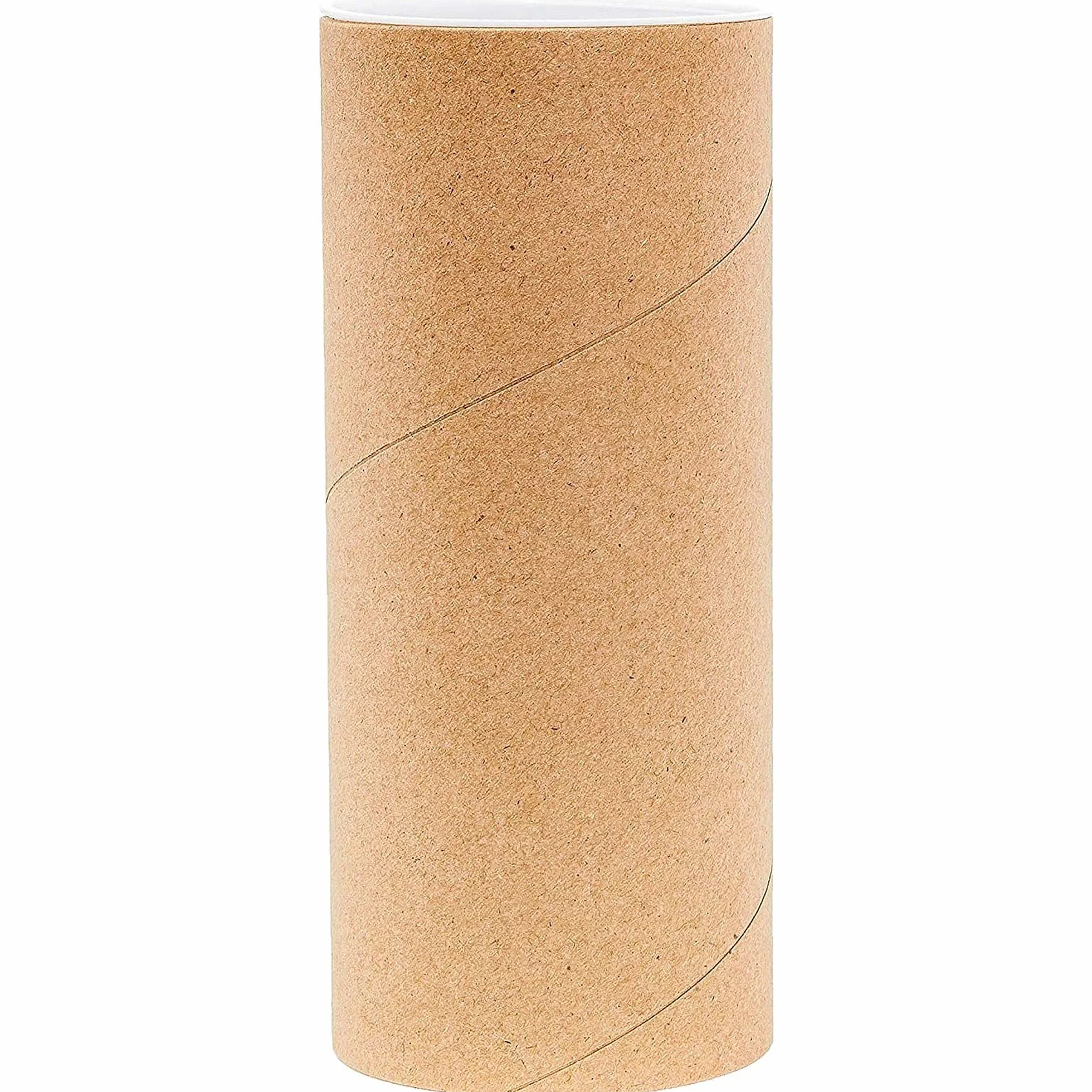 Confezione da 10 tubi postali con tappi per poster di imballaggio, buste rotonde in cartone da 76 x 152 mm, per spedizioni di opere d'arte, calendari dell'Avvento, artigianato in classe, progetti fai