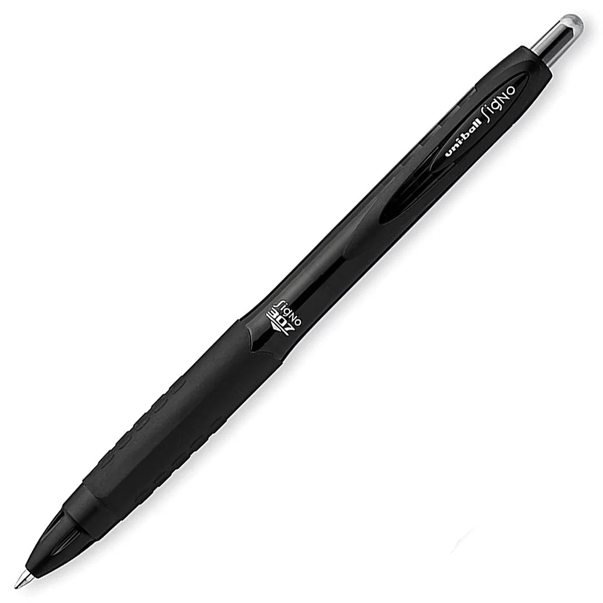 Uni-Ball Signo 307 UMN-307 - Penna a sfera retrattile fine, confezione da 5, 2 x nero, 2 x inchiostro blu e rosso