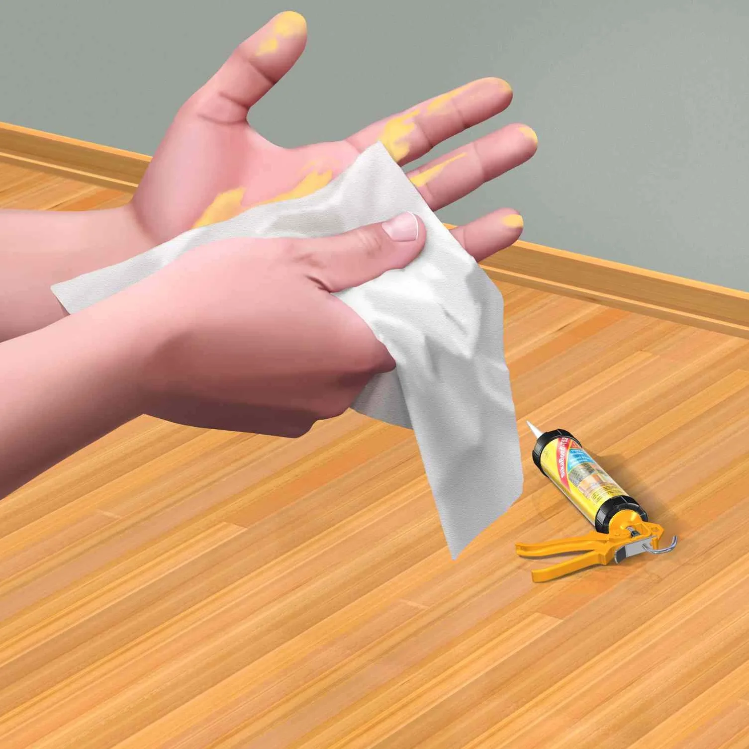 Sika Secchio PowerClean con 100 panni per la pulizia