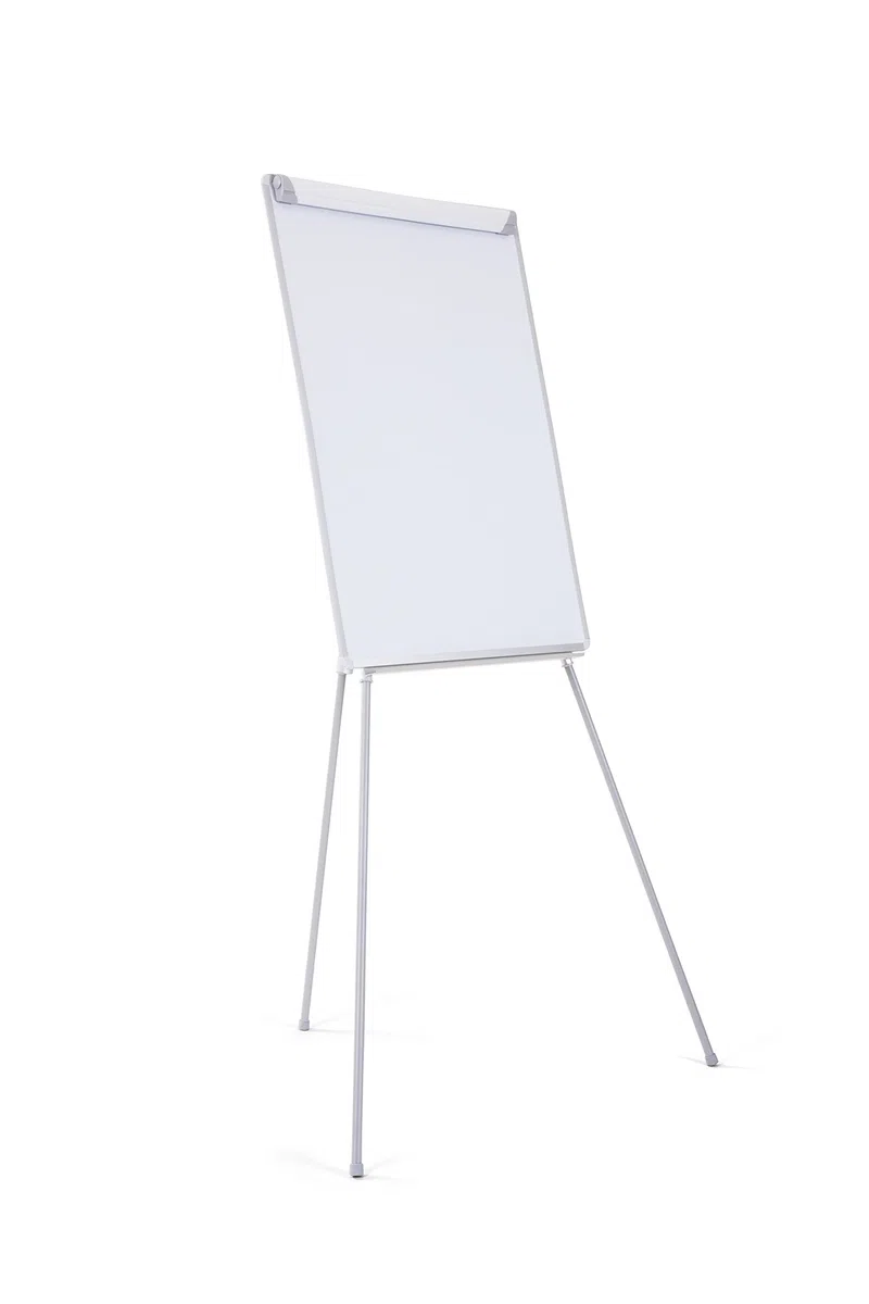 Bi-Joy Lavagna Portablocco, Cavalletto Treppiedi Magnetico, 70 x 100 cm, Cornice in Grigio