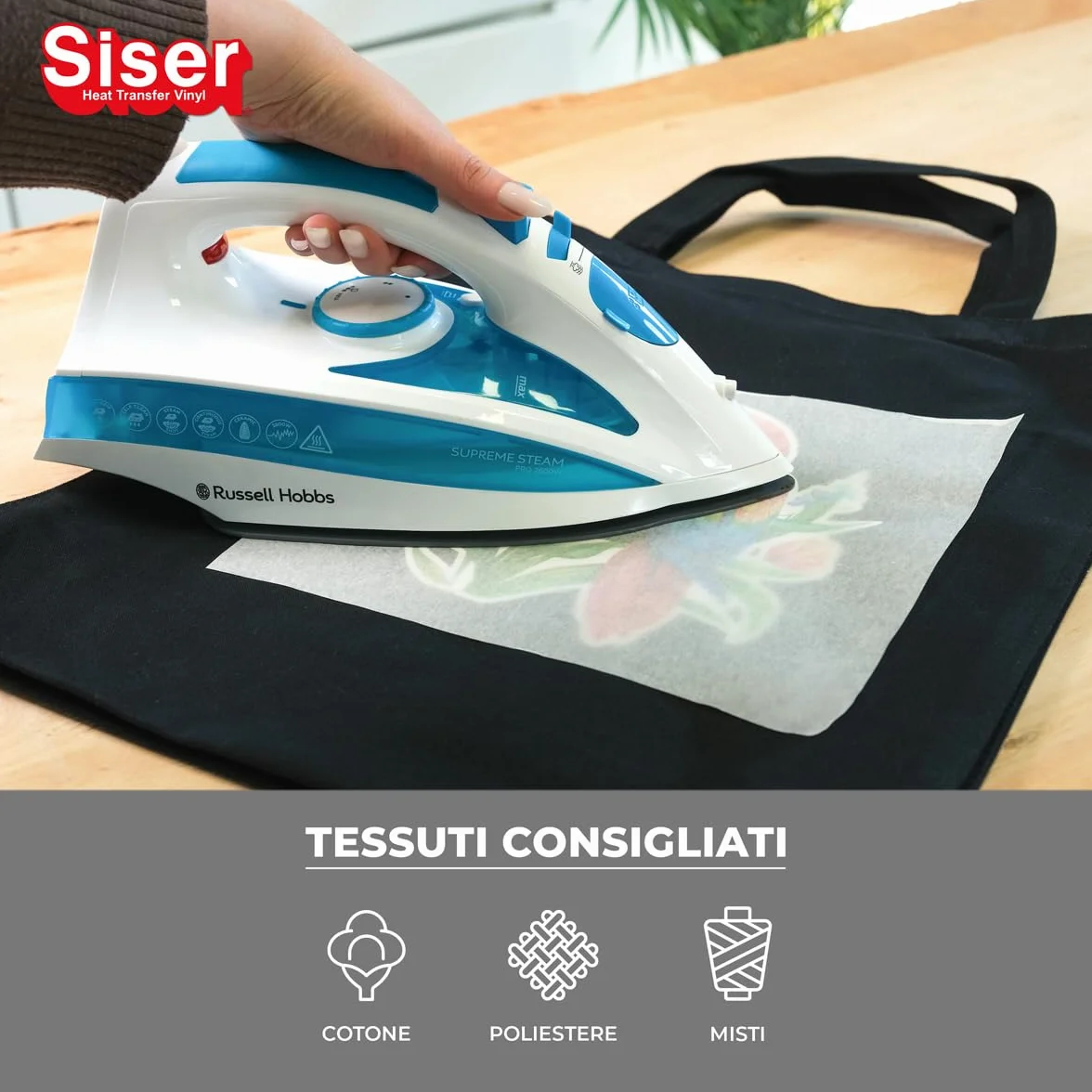 Siser Easy Subli pack 5+5, vinile termotrasferibile termoadesivo stampabile con stampanti ad inchiostri sublimatici. 5 fogli formato a4 di Easy subli e 5 fogli formato A4 di application tape