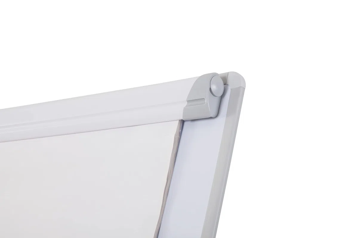 Bi-Joy Lavagna Portablocco, Cavalletto Treppiedi Magnetico, 70 x 100 cm, Cornice in Grigio