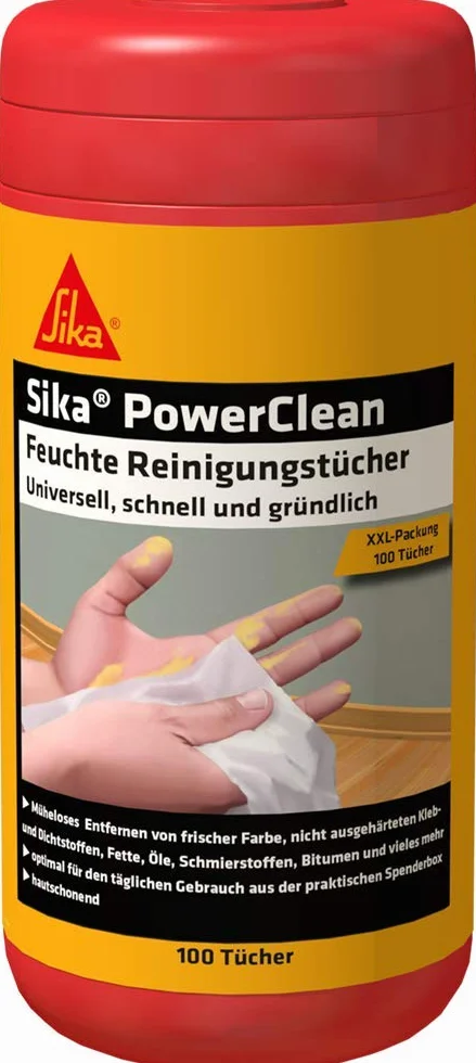 Sika Secchio PowerClean con 100 panni per la pulizia