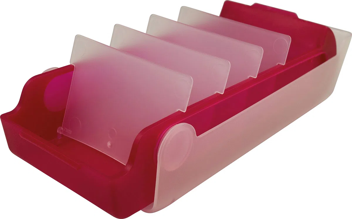 Helit Flash Beebox 800 schede, formato A7, colore: rosso