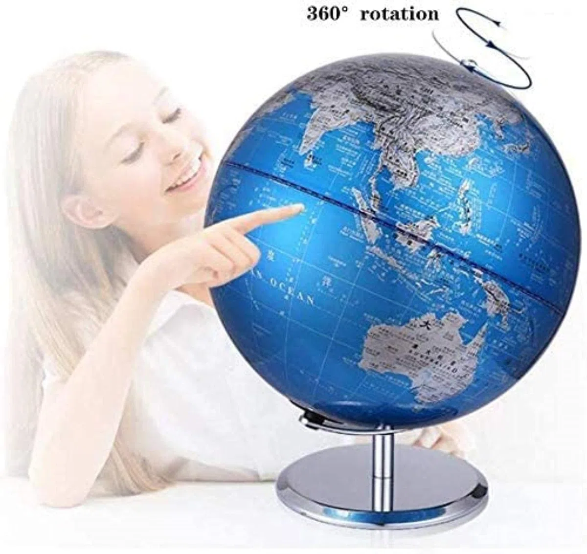 Mappamondi, Globo terrestre, globi geografici interattivi for l'istruzione da Tavolo, Giocattoli educativi/Forniture for Ufficio,