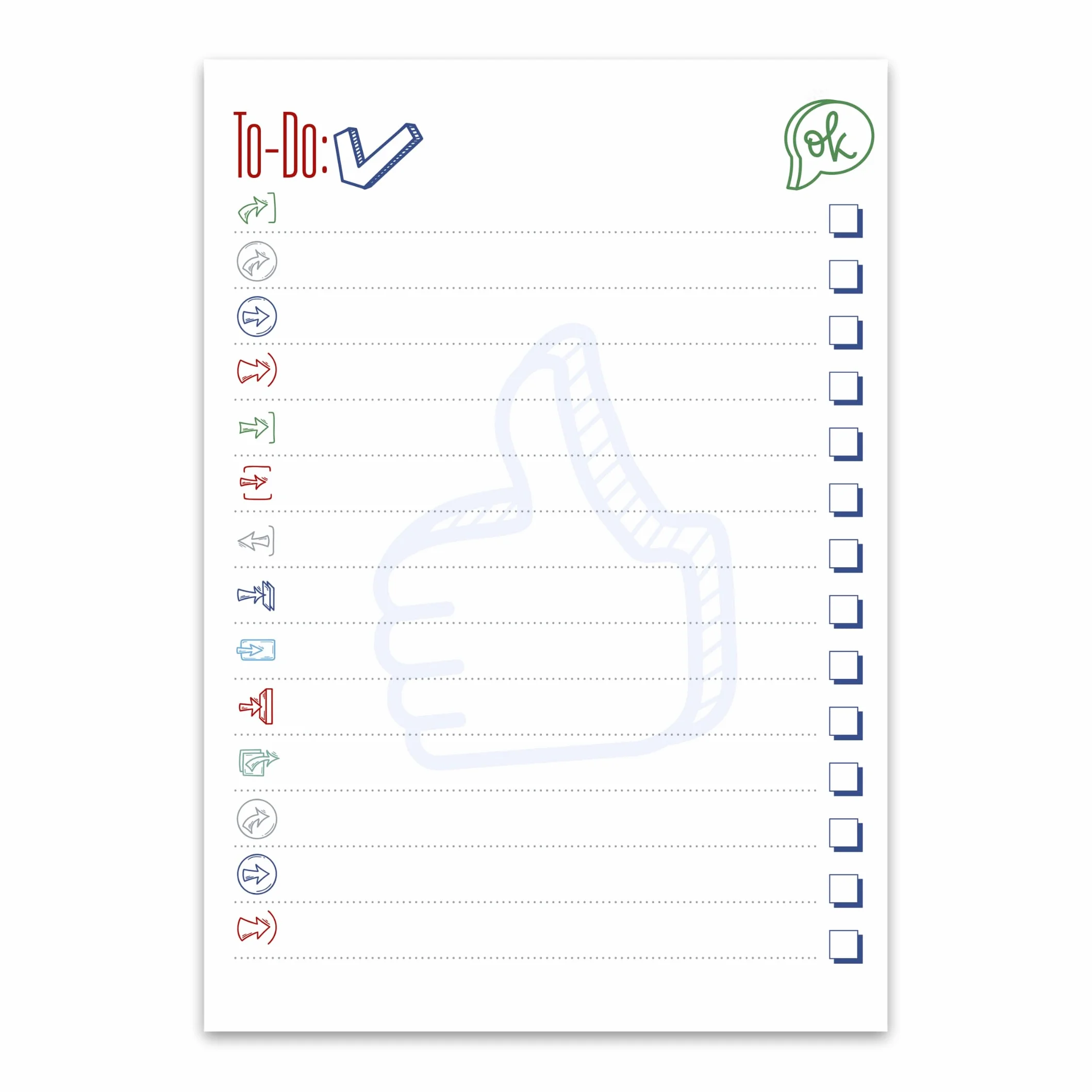 Staufen REC To Do List - 5 blocchi da 52 fogli ciascuno, DIN A5, carta riciclata da 90 g/m²