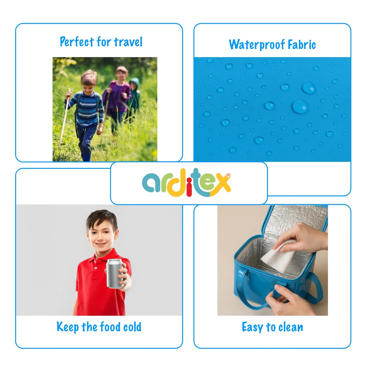ARDITEX Borsa Termica Bambini TOPOLINO Disney 22,5x15x16,5 cm – Isotermica, Resistente e con Licenza Ufficiale – Perfetta per scuola, picnic, spiaggia o viaggi